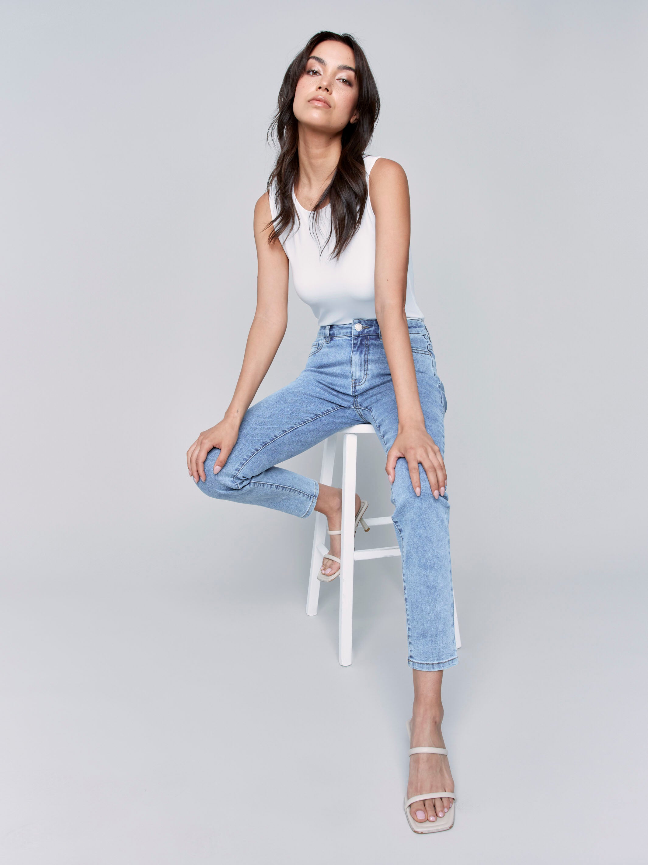 Carine Skinny Jeans - Light Blue