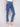 Bootcut Jeans With Asymmetrical Hem - Medium Blue