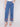 Blue wide-leg jeans featuring a regular rise waist by Charlie B.