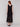 Chic v-neck black maxi dress featuring crochet details by Charlie B.