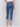 Five-pocket design cropped jeans in medium blue by Charlie B.