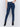 Dark blue slim-leg jeans featuring cuffed hems and a five-pocket design by Charlie B.