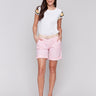 Begonia shorts offering two back pockets for practical style by Charlie B.