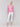 3/4 sleeve begonia pink crochet sweater, perfect for layering by Charlie B.