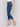 Indigo skinny fit denim pants with regular rise waist by Charlie B.