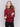 Cabernet red lace mock neck long sleeve top by Charlie B. Detailed lace pattern with long sleeves and fitted silhouette.