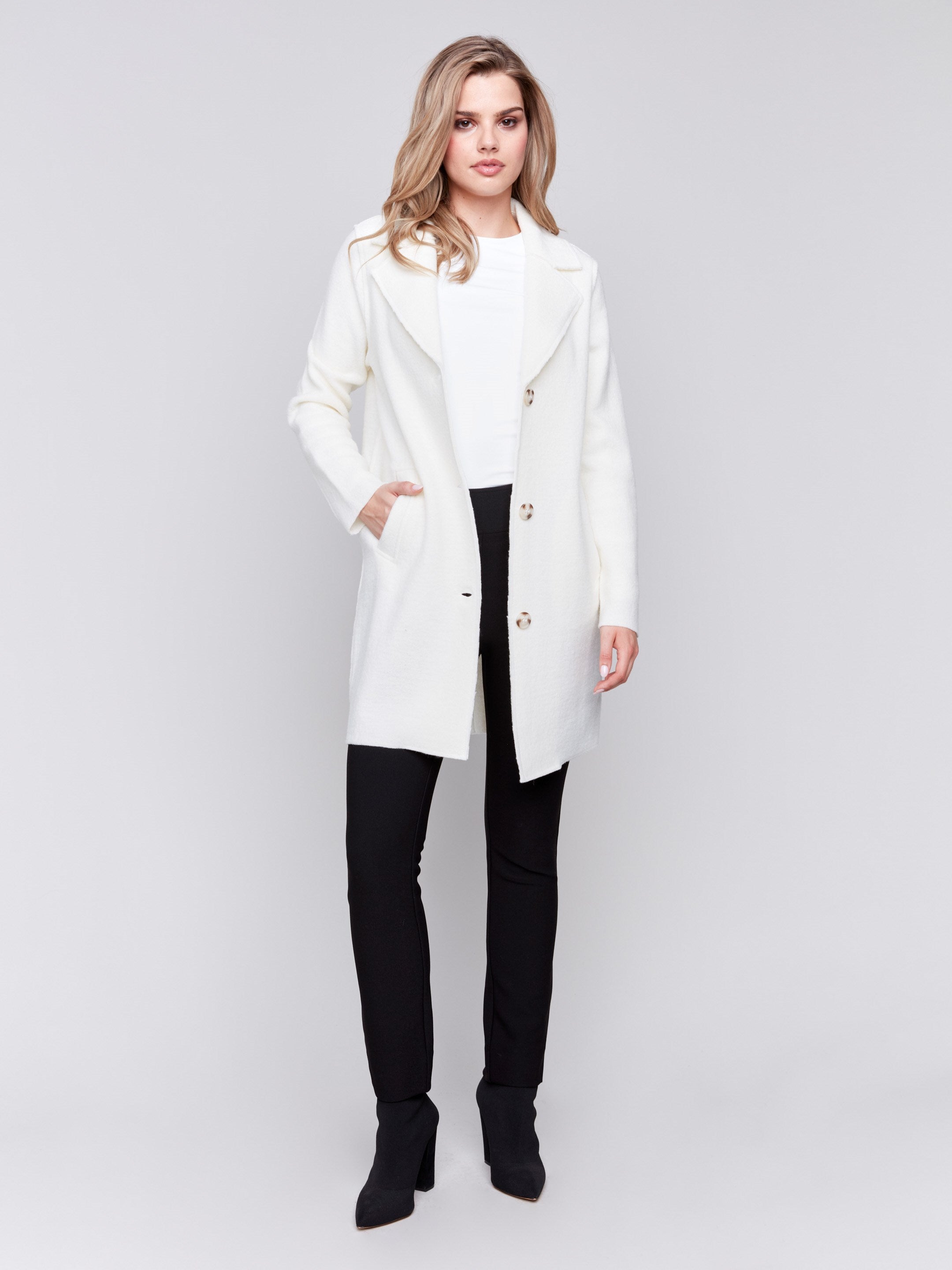 Halogen boiled wool coat best sale