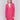 Magenta pink long wool coat with lapel notch collar and button closures, featuring front welt pockets by Charlie B.