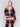 Cabernet red and multicolor plaid bouclé knit coat featuring a tailored collar and patch pockets by Charlie B.