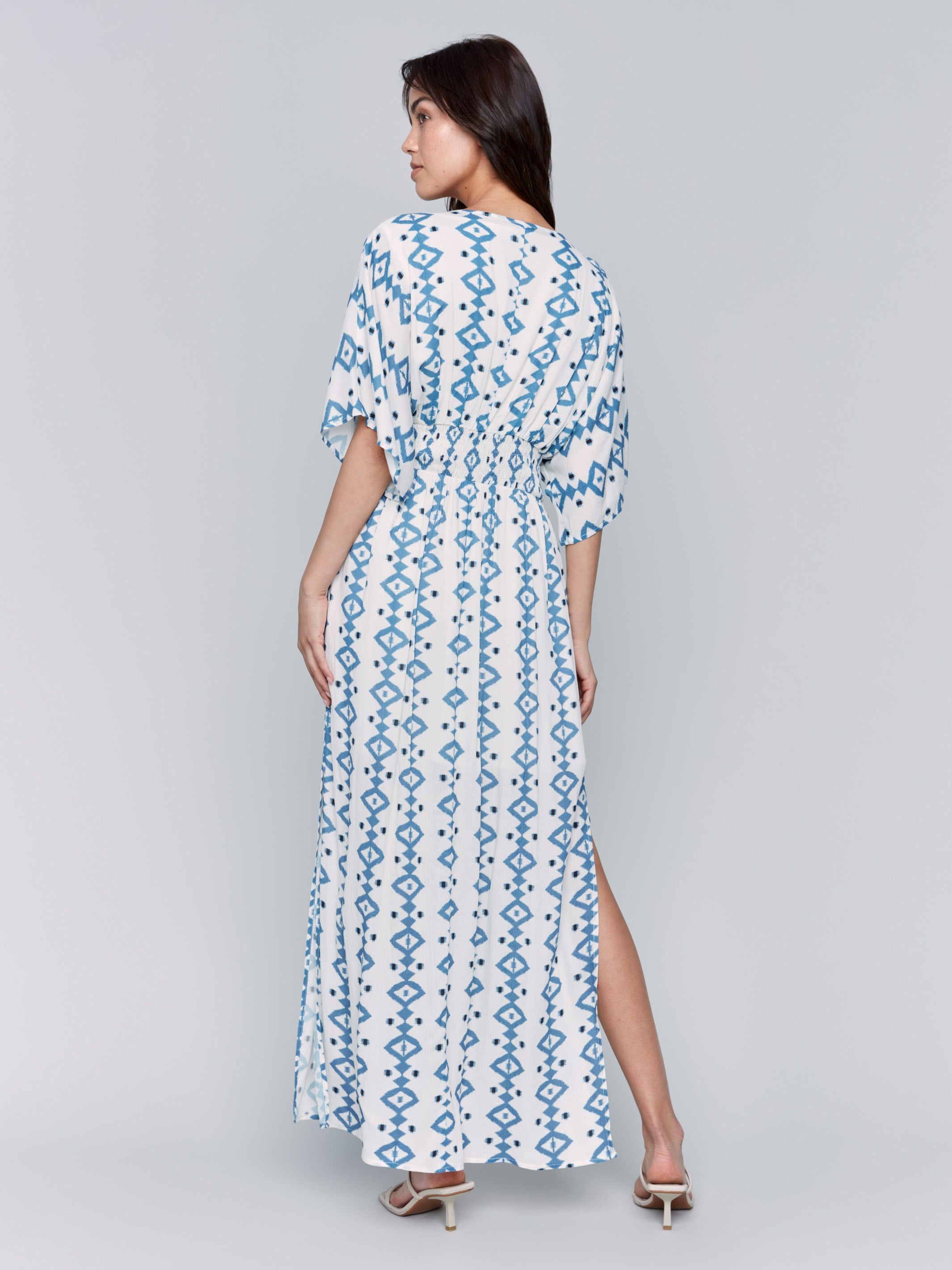 Stylish maxi dress with side slits by Charlie B.