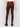 Mocha-colored faux suede pull-on pants with a slim fit silhouette by Charlie B.