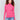 Magenta pink ribbed knit sweater with a mock neck and long sleeves by Charlie B.