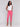 Pink slim cropped pants with a five-pocket design by Charlie B.