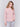 Woodrose pink sweater with long sleeves featuring side tab details and a round hem by Charlie B.