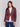 Cabernet red faux leather biker jacket with zipper details and fake pockets by Charlie B.