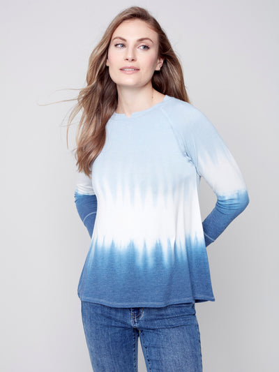 Charlie B Tie Dye Shirttail - Powder (L)